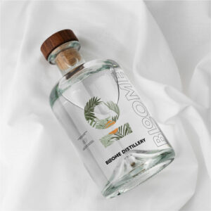gin brand packaging tropical