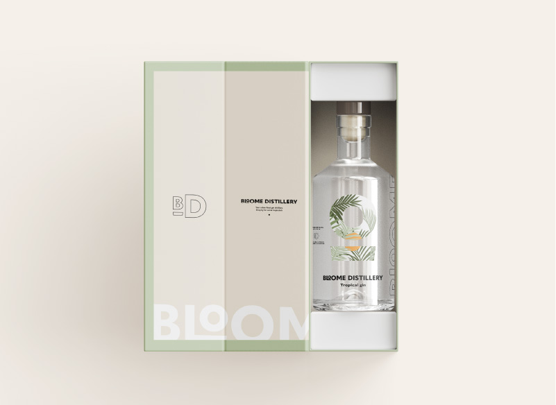 gin brand packaging design