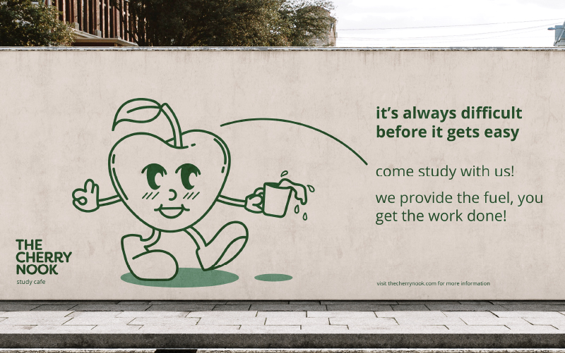 study cafe advertising