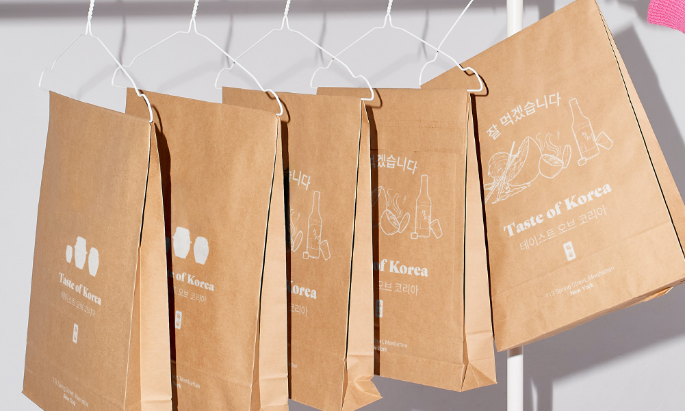 Take away bag packaging design