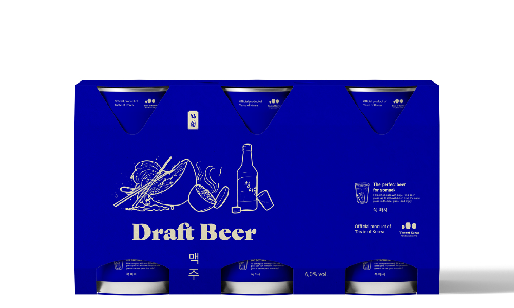 Beer 6 pack packaging design