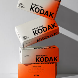 kodak packaging box stack