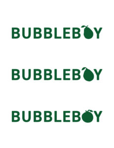 bubbleboy juice bar logo variations
