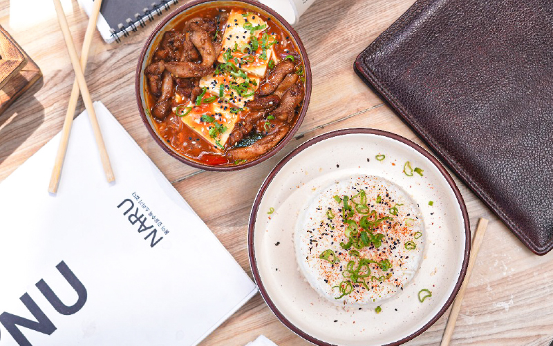 korean cafe branding