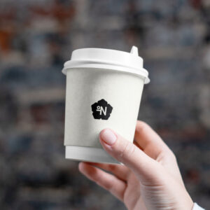 Korean cafe take away cup design