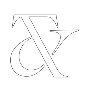 & the design logo outline