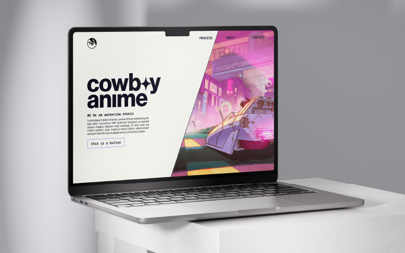 content studio website homepage design
