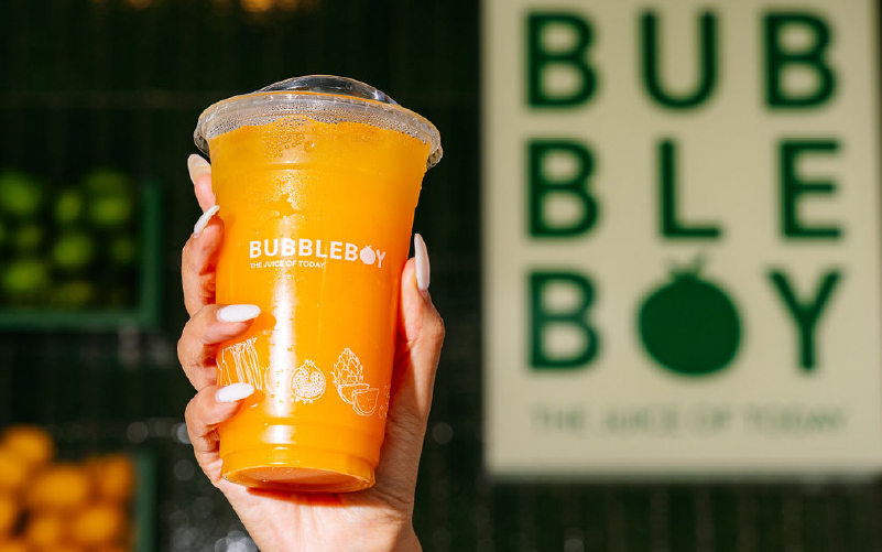 juice bar packaging design